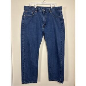 Levi's 505 Jeans Men's 40x30 Blue Straight Regular Fit Denim Pants Workwear Vtg